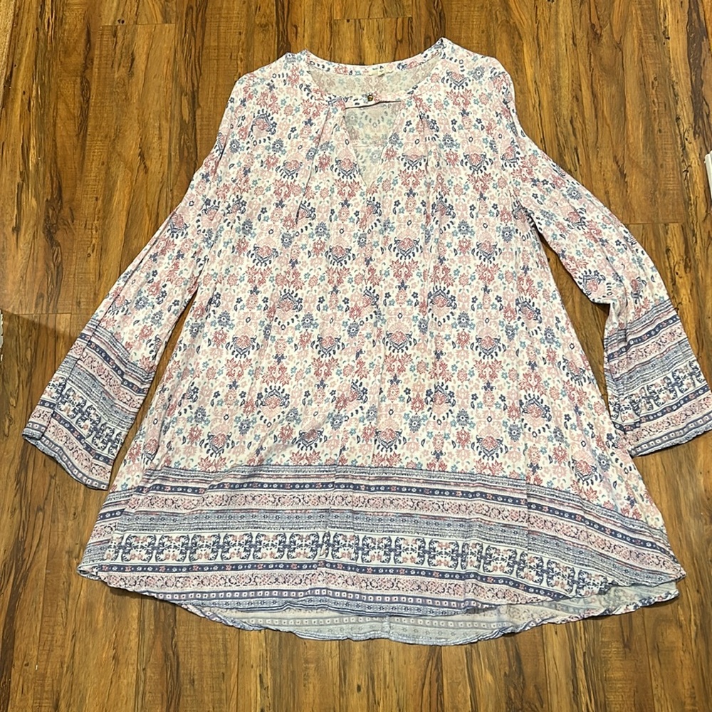 EN CRÈME tunic long sleeve dress